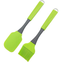 Silikon bakpensel, värmebeständig, perfekt för matlagning, bakning, grillning, bredning av olja, smör, BBQ-sås, ägg. Ergonomisk design, flexibel