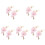 10Pz Bouquet Artificiale Rosa Spilla Nozze E 4