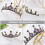 4Pz Cerchietto Viola Rhinestone Metallo Per E 6