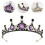 4Pz Cerchietto Viola Rhinestone Metallo Per E 7