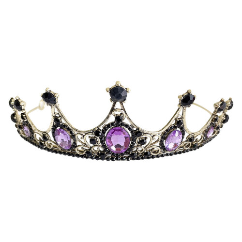 4Pz Cerchietto Viola Rhinestone Metallo Per E 2