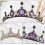 4Pz Cerchietto Viola Rhinestone Metallo Per E 8