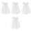 4Pz Sposa Con E Corto Nozze in Rete 3