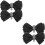2Pares Decorativo Preto Com Para E 8