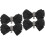 2Pares Decorativo Preto Com Para E 6