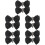5Pares Clips De Preto Com Para 8