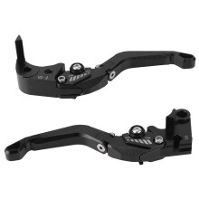 Hochwertige Aluminium-Brems- und Kupplungshebel für GSXR600/750/1000 2005-2010 Schwarz