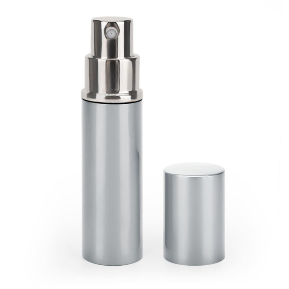 5PCS 10ml Refillable Aluminum Perfume Spray Bottles - Travel 4.5x3.9in