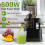 Electric Juicer Machine Juice Fruit Squeezer Slow Masticating & Brush Pulp Cup 6