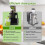 Electric Juicer Machine Juice Fruit Squeezer Slow Masticating & Brush Pulp Cup 7