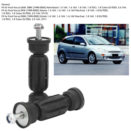 Ford Focus Stabilizer Bar Link Set 2M51-5E494-AA/AB Black Left/Right Pair 2