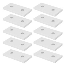 10 Stück Aluminium-Verbindungssplatten für 4040‑2 Rahmenverstärkung Flachverbinder