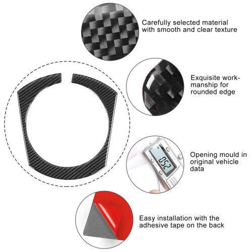 Carbonfaser-Schaltpanel Rahmen passend für Mazda MX‑5 ND 2016–2020 2