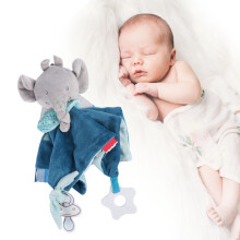 Baby-Elefanten-Tröstehandtuch 25,5x26cm Plüsch-Tröste-Spielzeug für 0-36 Monate