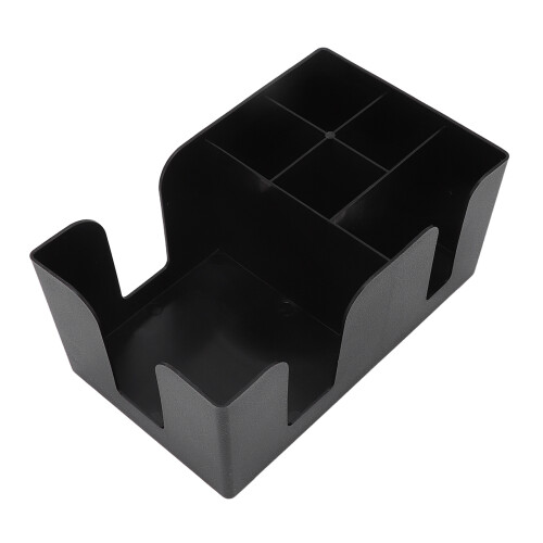 Barware Caddy με 6 διαμερίσματα, κομψός και λειτουργικός πλαστικός οργανωτής μπαρ για 2