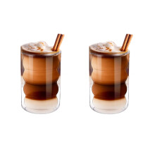 Ein Genuss für Kaffeekenner, perfektes Geschenkset, doppelwandiges Design mit hervorragender Wärmespeicherung, Borosilikatglas für all Ihre