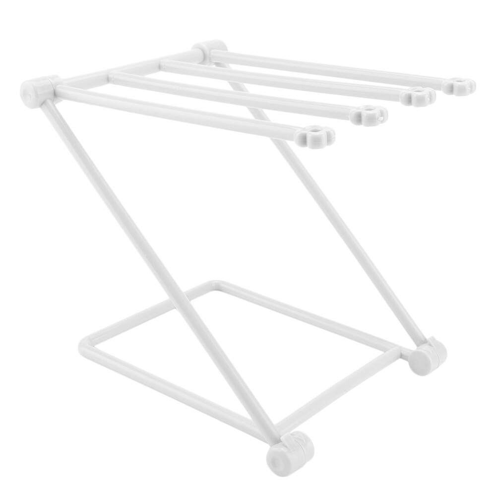 Dish Cloth Rack Storage Rack for Modern Kitchens, Ventilation Hanging Rack with Four-Arm Drying System, Plastic Kitchen Cloth Rack for Towels and Rags-image-OPC-PMWKY7T-NEW