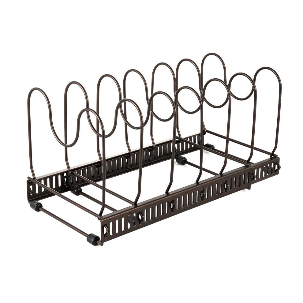 Customizable Configurations Pan Organizer, M-Shaped Bracket for Secure Lid Storage, Durable & Anti-Rust Kitchen Drawer Organizer, Space-Saving Design-image-OPC-PMWKYCJ-NEW