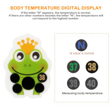 20 Stück Baby Cartoon-Fieber-Thermometer-Aufkleber, Schnell & Sicher Temperaturmessung