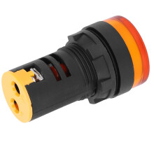Gelbes Signal-Lampensignalanzeige, LED, DC24V, 22 mm Kunststoff