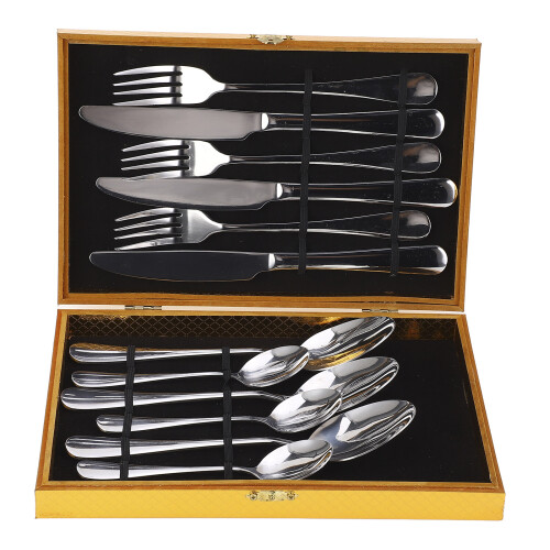 304 Edelstahl Messer Gabeln Löffel Kit Besteck Set
