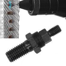 M12 Hand Rivet Nut Gun Head Kit, 12mm, Alloy Steel, Black