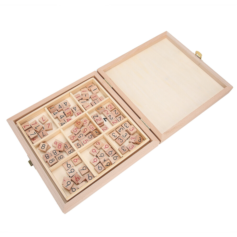 Wooden Number Puzzle Board Game | Educational Brain Teaser for Kids & Elderly