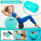 Inflatable Air Roller Gymnastics Tumbling Mat 100x60cm Green 2