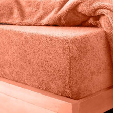 (Tangerine, King) Teddy Fleece Fitted Bed Sheets super soft Single,Double,King and Super King size