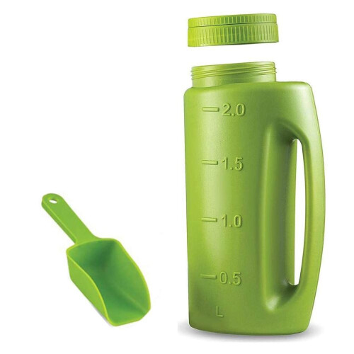 Adjustable Plastic Watering Jug 2L Fertilizer Spreader with Shovel 1