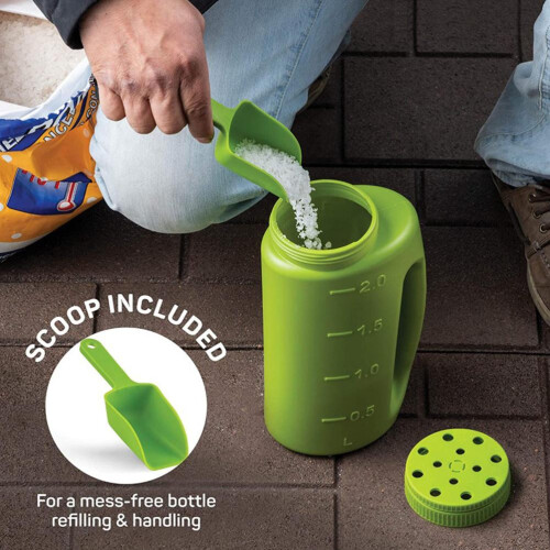Adjustable Plastic Watering Jug 2L Fertilizer Spreader with Shovel 2