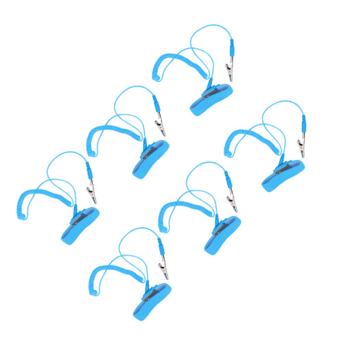 10Pcs PU Anti Static Wrist Straps, Adjustable Electrostatic ESD Band