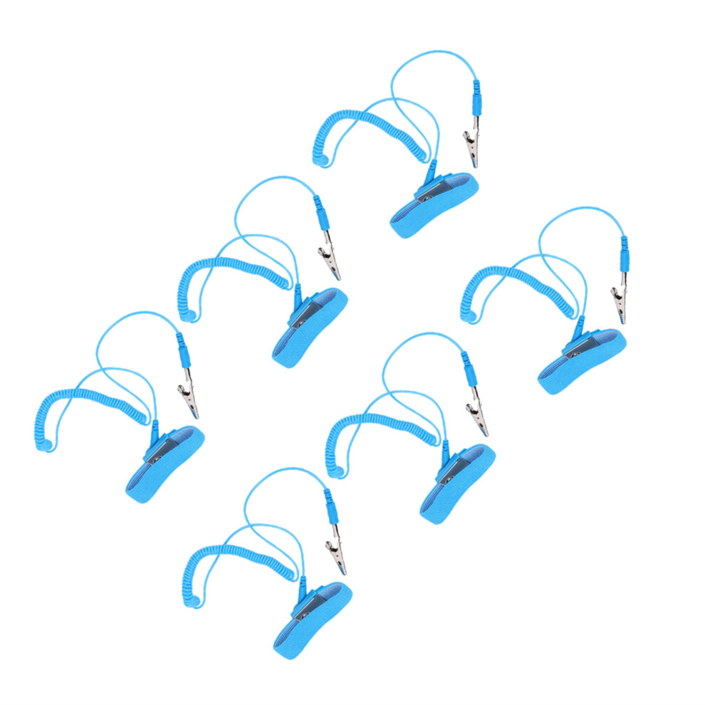 10Pcs Pu Anti Static Wrist Straps, Adjustable Electrostatic Esd Band 9341359910383