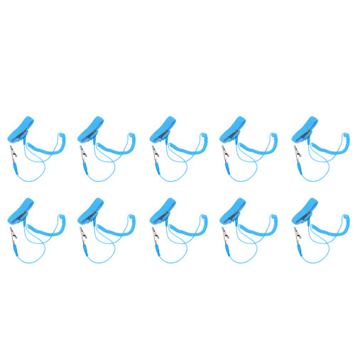 10Pcs PU Anti Static Wrist Straps, Adjustable Electrostatic ESD Band 1