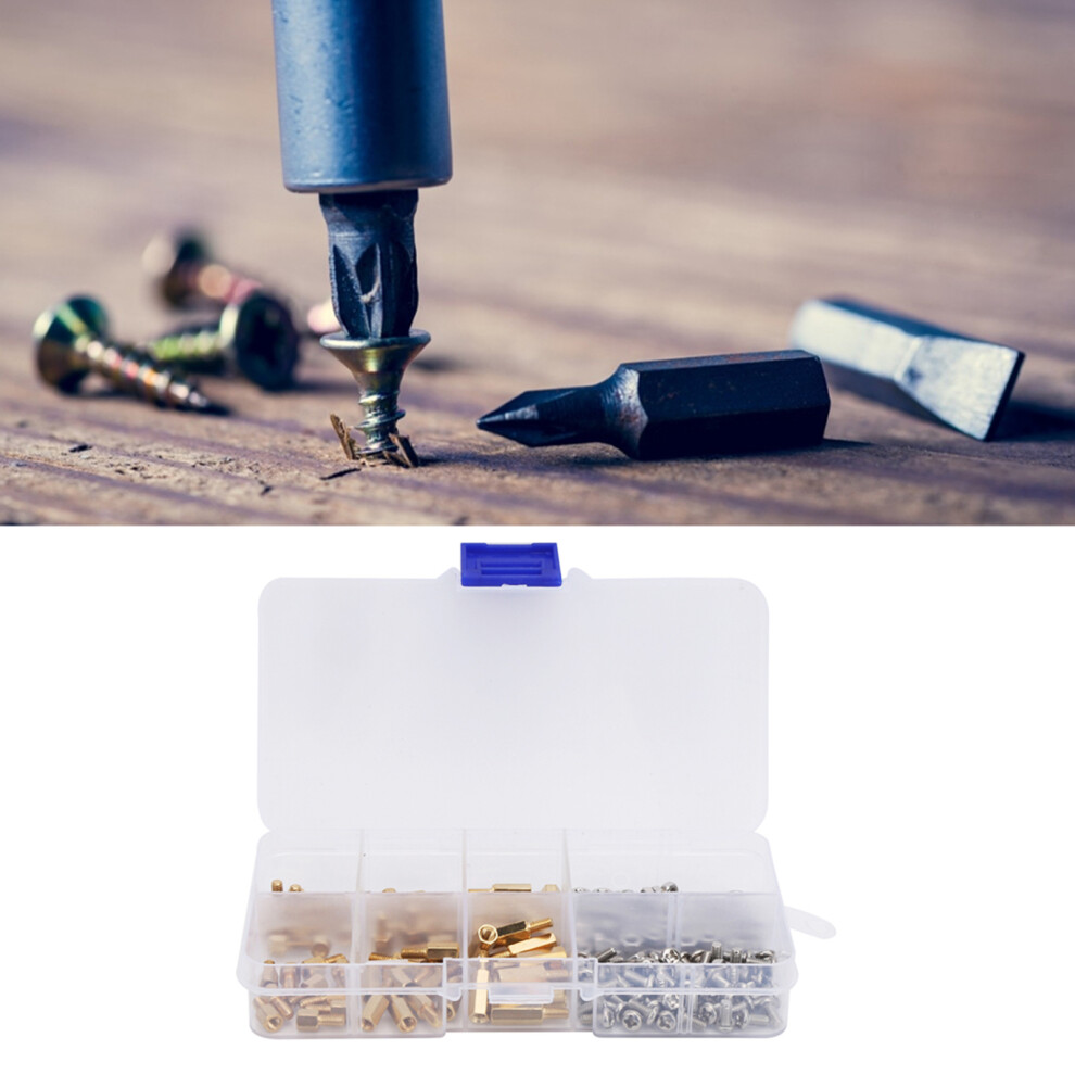 Brass M3 Hex Head Spacing Screws Set 180Pcs Threaded Pillar & Nut Australian 6911359910763