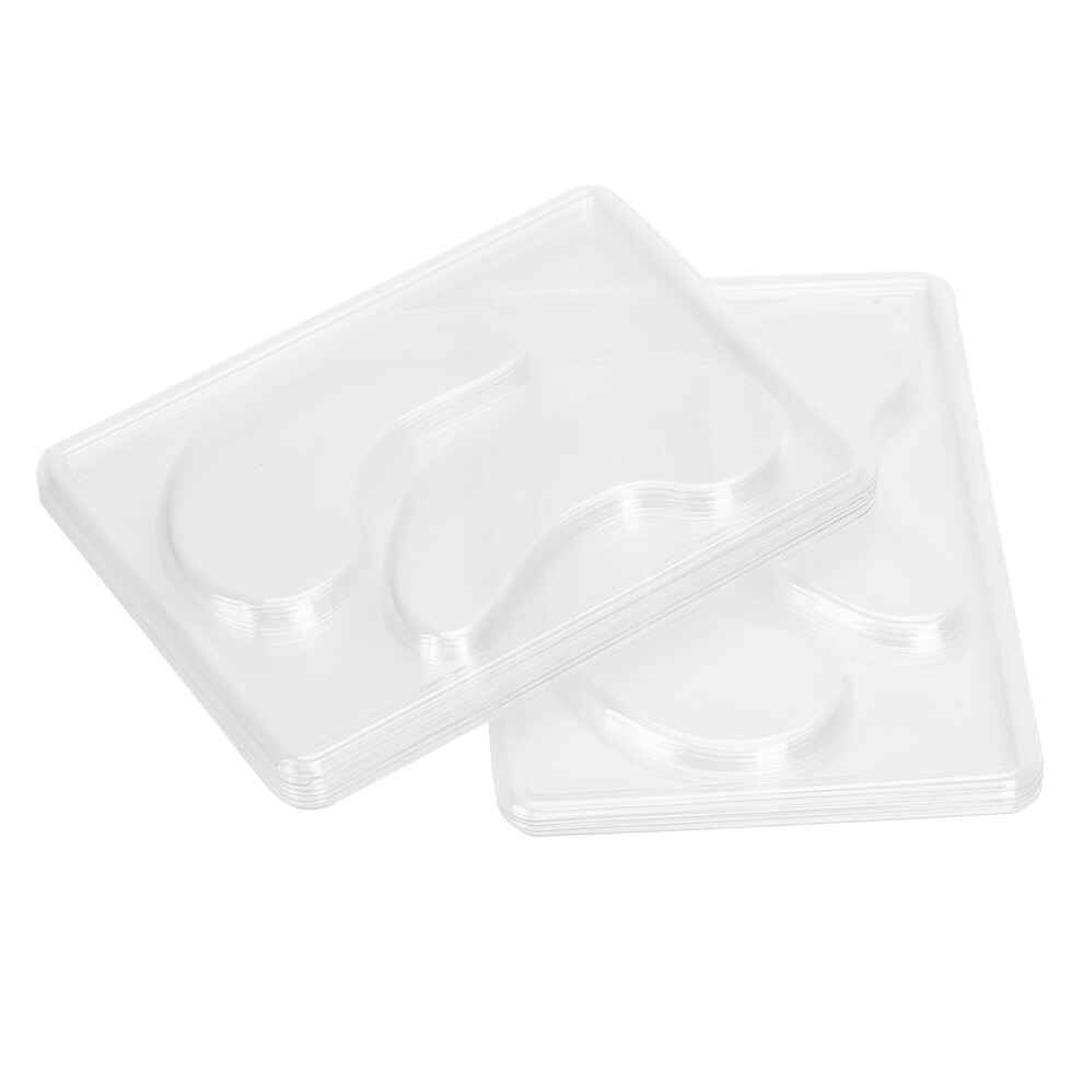 Reusable 25pcs Transparent DIY Eye Mask Mold - Eye Patch Tray Plate Set