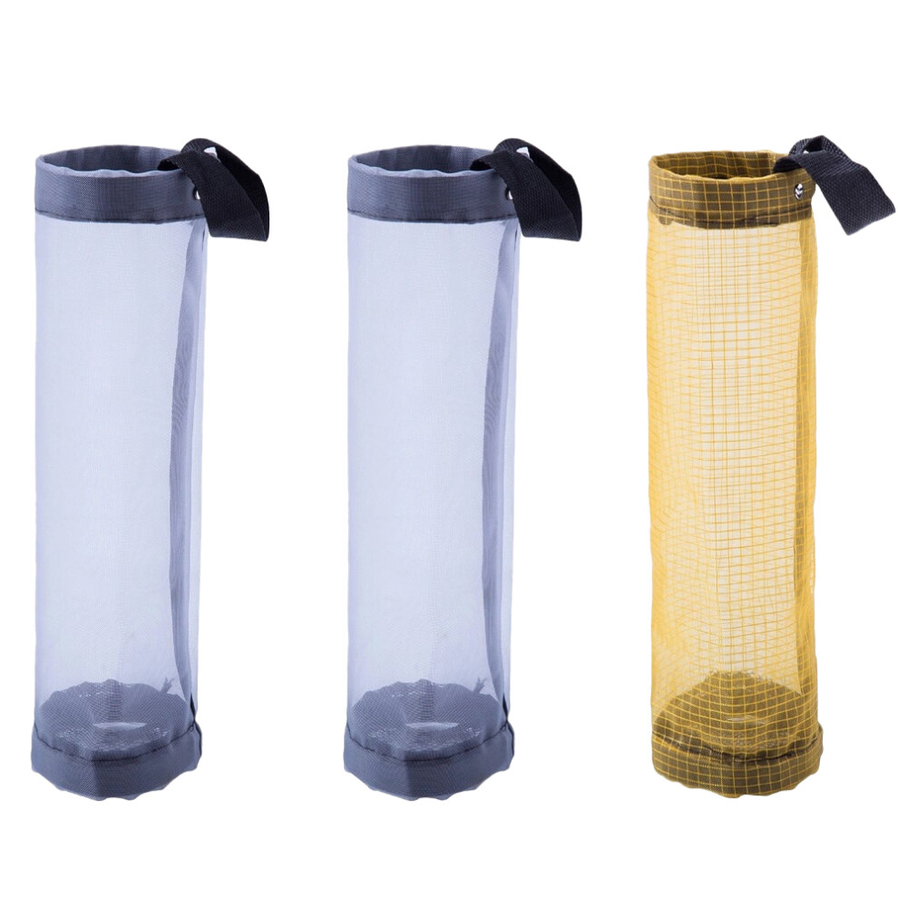 Stylish Non-Occupied Space Design Plastic Bag Holder, Mesh Hanging Organizer For Your Kitchen's Elegant Touch-image-OPC-PMWMDFR-NEW