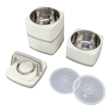 Recipiente térmico para alimentos, termo de acero inoxidable con diseño a prueba de fugas, fiambrera portátil (color blanco)
