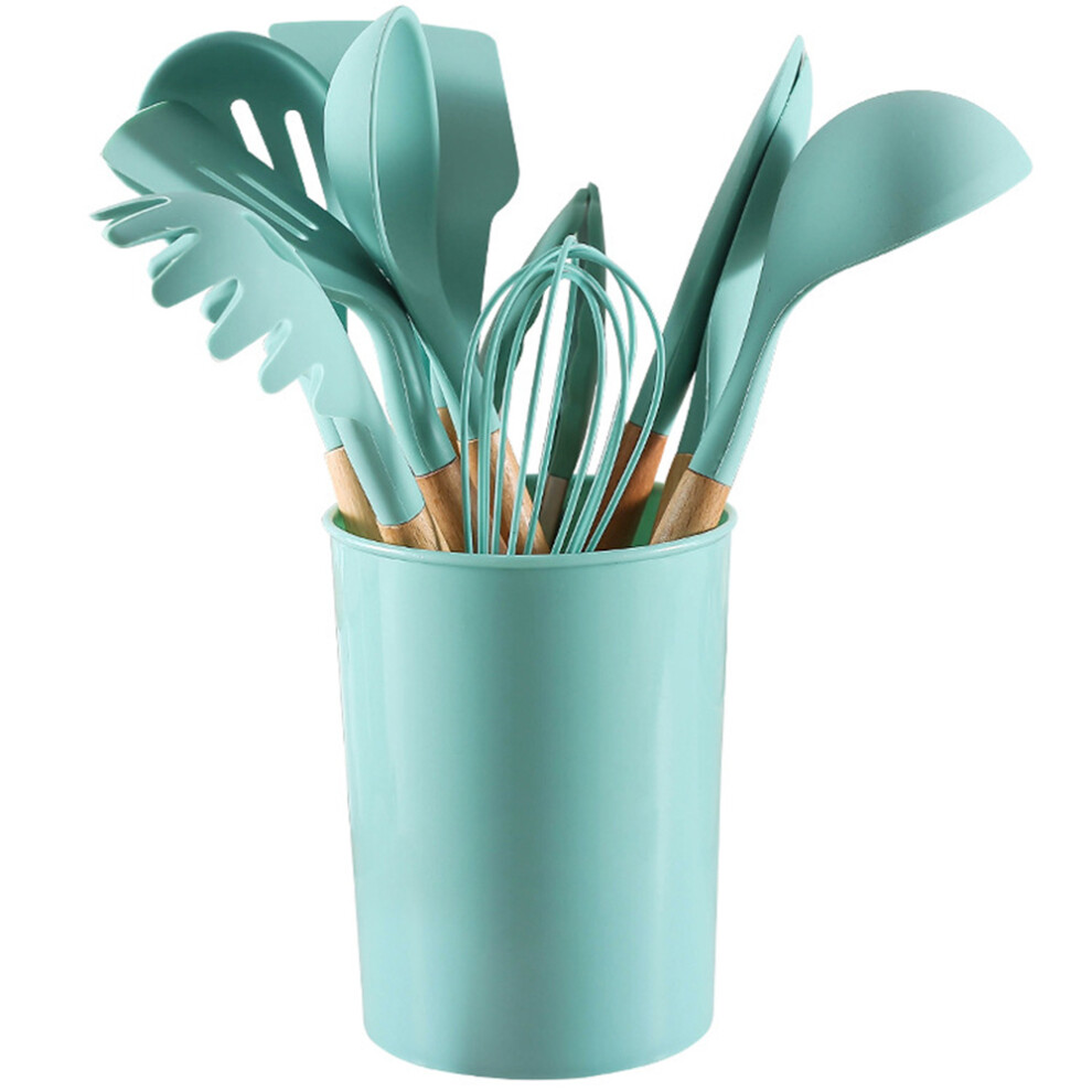 Silicone Cooking Utensils Set, Heat-resistant Tools for Non-scratch Cooking, Exquisite Crafted Easy to Clean Set with Holder for Daily Use (25PCS)-image-OPC-PMWMDMP-NEW