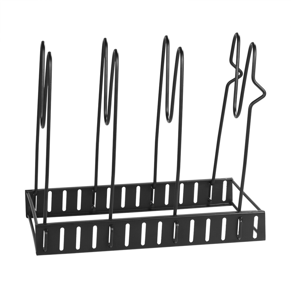 Pot And Pan Organizer Rack Iron Heavy Duty Kitchen Storage Rack With Foldable Design Multi Function Kitchen Organizer For Efficient Space Utilization-image-OPC-PMWMDMY-NEW