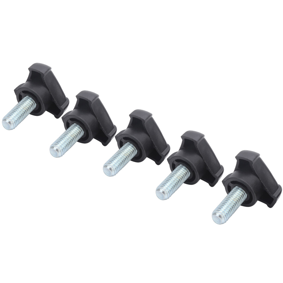 5Pcs M10 Plastic Triangular Handle Screw Knob Set, 25Mm 8451359911752