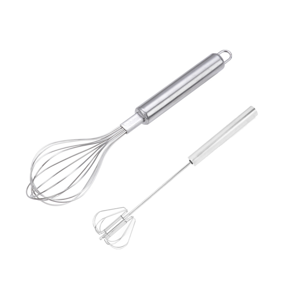Balloon Whisk Set, Stainless Steel Construction With Polished Processing, Ergonomic Design For Control, Dishwasher Safe For Easy Cleaning, Includes Ha-image-OPC-PMWMH2S-NEW