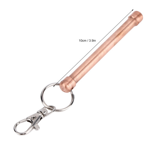 Copper Elevator Button Pusher Tool with Key Chain, Hand Cleaning Roller 2