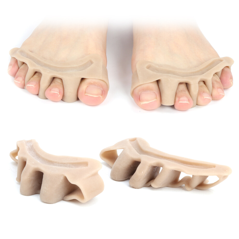 Unisex Silicone Hallux Valgus Bunion Corrector, Skin, 2pcs