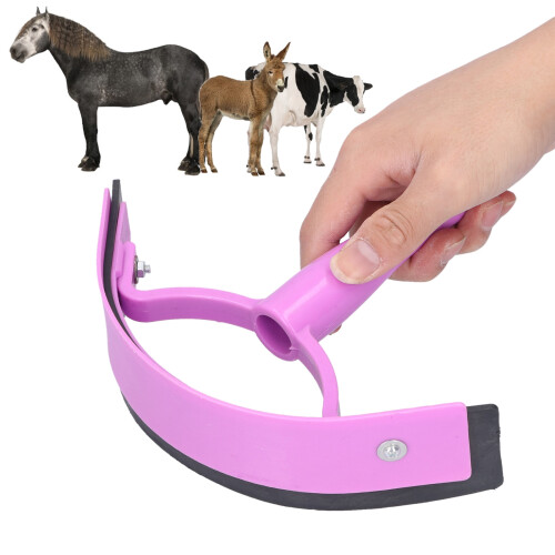 Horse Sweat Scraper Ergonomic Handheld Grooming Tool Soft Grip Plastic Rubber