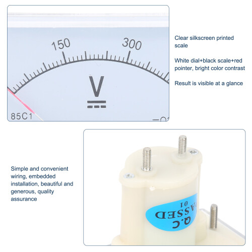 DC-Spannungsanzeige 0–450V Digitales Panelmeter Präzision 2,5 % Schaltkreisprüfer 2