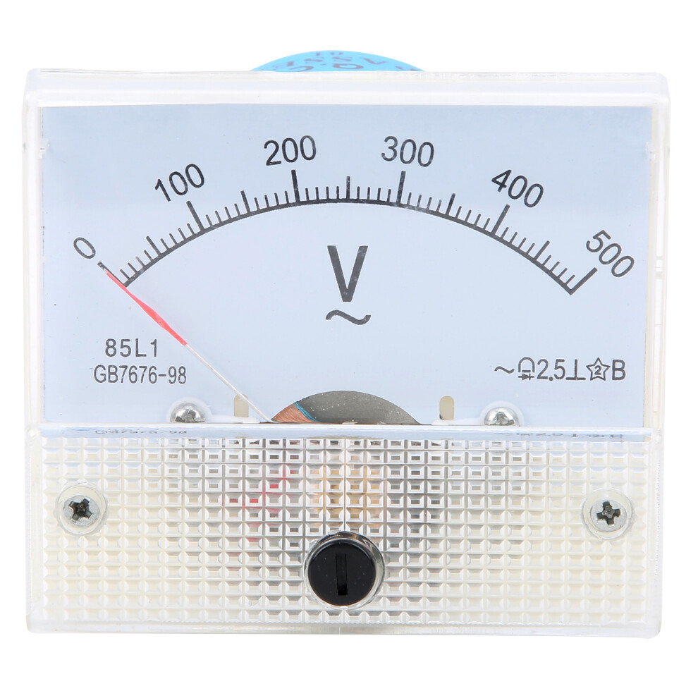 85L1 Ac 0-500V Pointer Ac Voltmeter, Compact, Durable 63X56mm 8191359918459