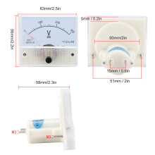 Hochpräziser DC-Voltmeter 85C1 0-300V Analog Installationsmessgerät
