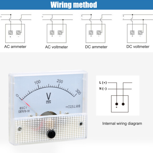 Hochpräziser DC-Voltmeter 85C1 0-300V Analog Installationsmessgerät 2