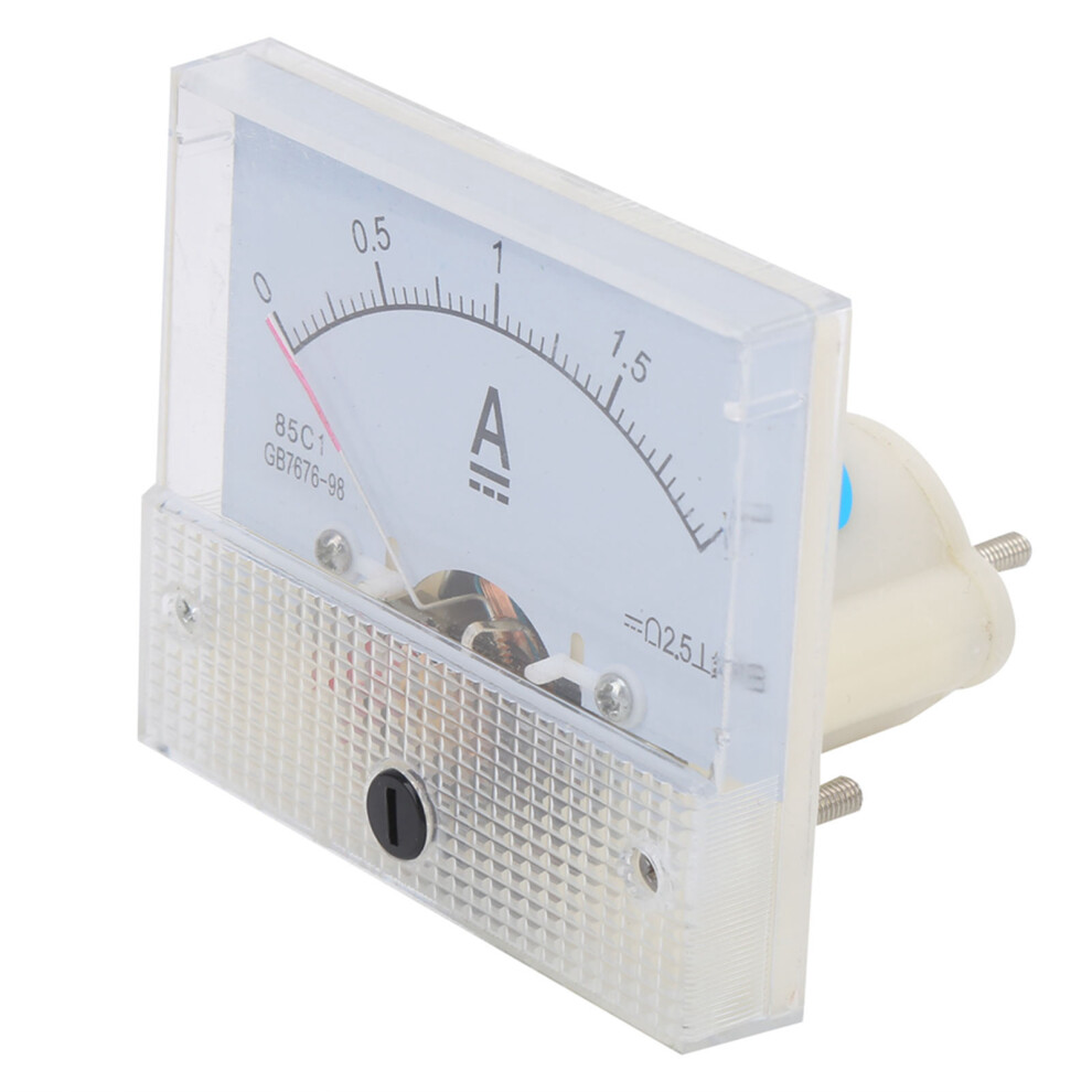 85C1 0~2A Pointer Type Dc Current Ammeter Panel Meter For Electrical Testing 8771359921415